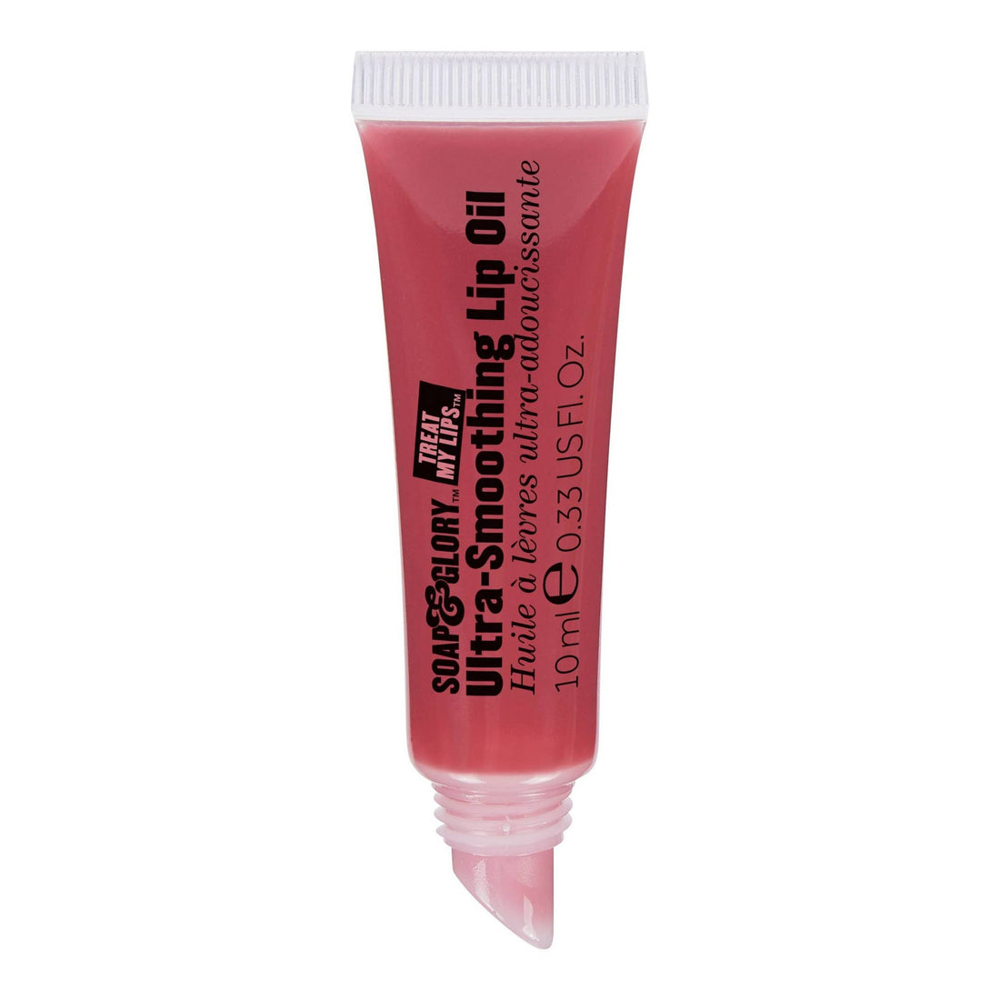 Soap & Glory Treat My Lips Ultra-Smoothing Oil, Sheer Pink - Rosehip Oil + Orchid Flower Extract Hydrating Treatment - Moisturizer for Fine Lines and Wrinkles Around Lips (10 ml)