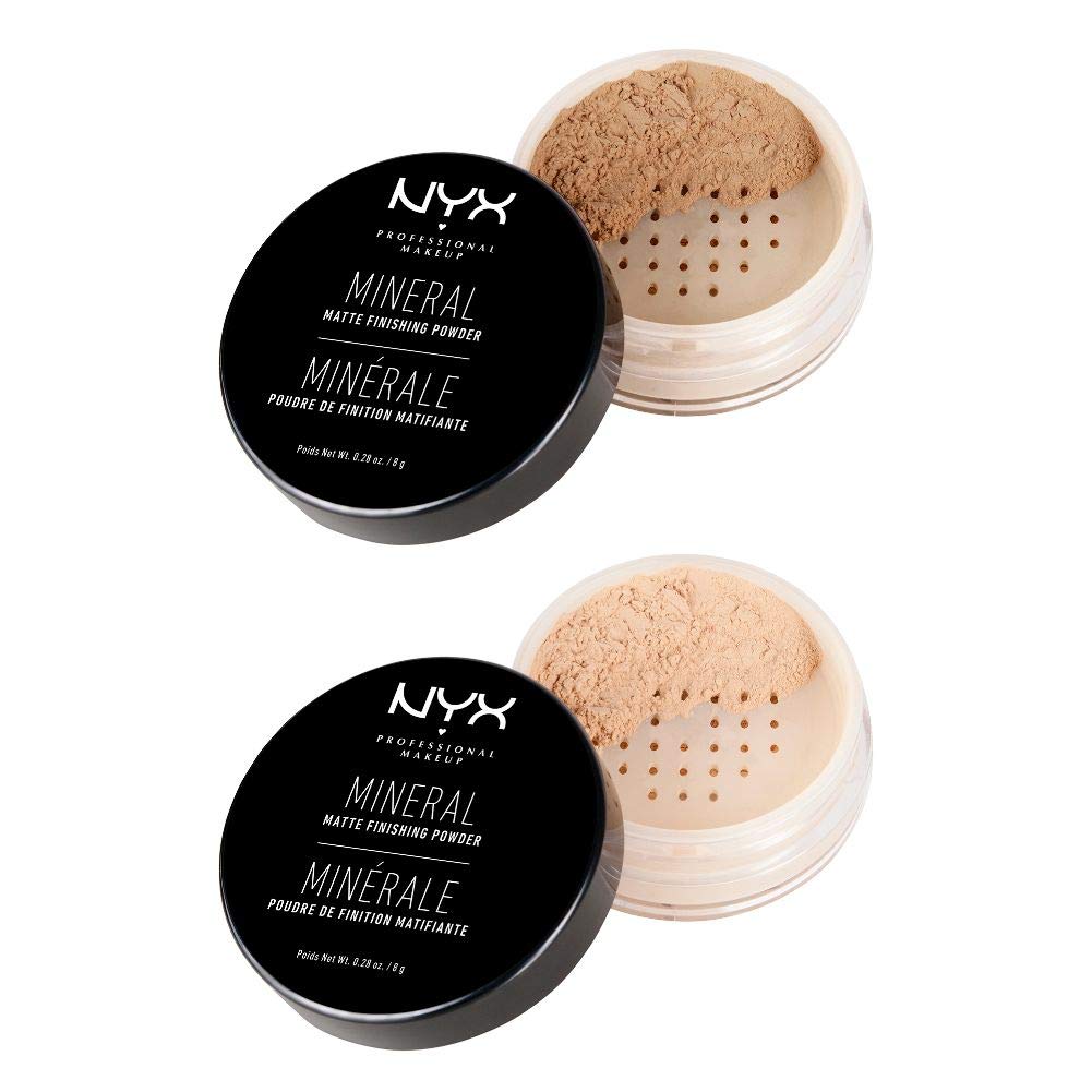 Nyx Professional Makeup Mineral Finishing Powder, Medium/Dark, 8g
