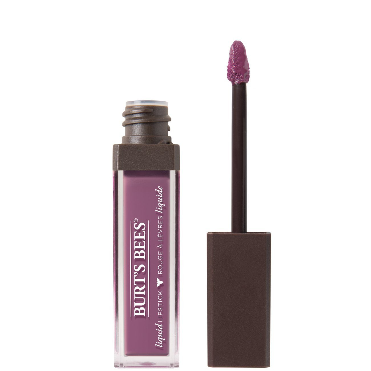 Burt's Bees 100% Natural Glossy Liquid Lipstick, Lavender Lake, 1 Tube