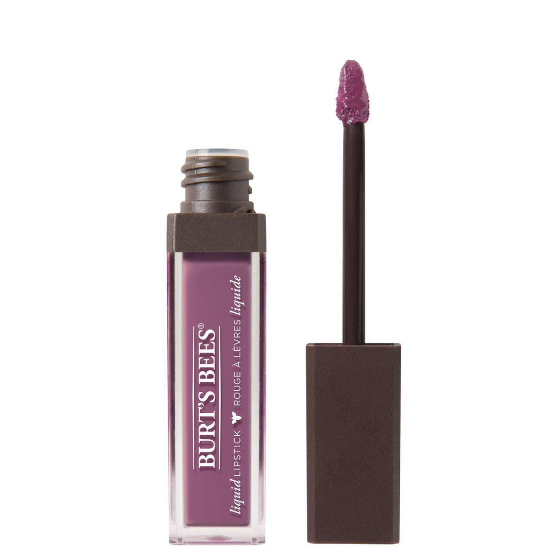 Burt's Bees 100% Natural Glossy Liquid Lipstick, Lavender Lake, 1 Tube