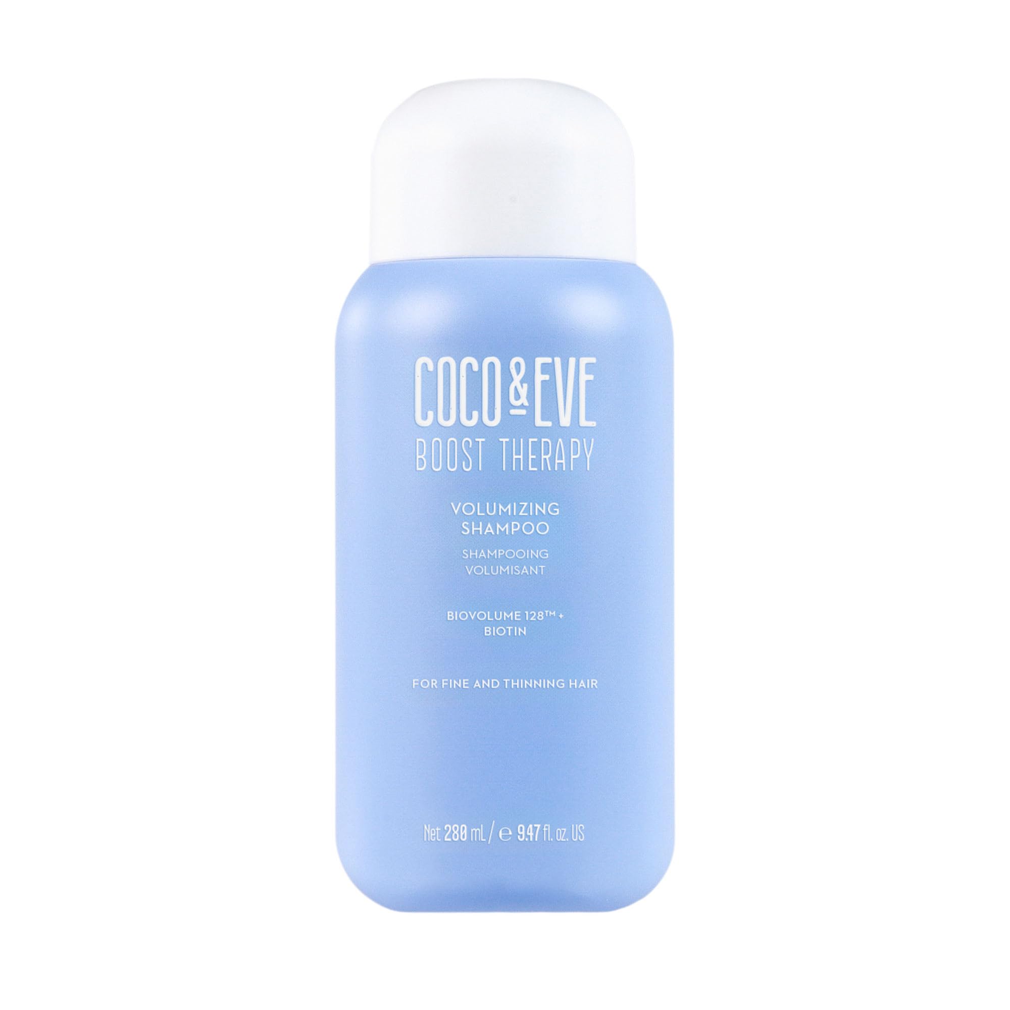 Coco & Eve Boost Therapy Hair Volumizing Shampoo with Biotin, Panthenol to Target Hair Thinning, Enhance Volume and Density. Strengthening, Thickening Shampoo for Fuller, Healthier Hair (9.47 fl oz)