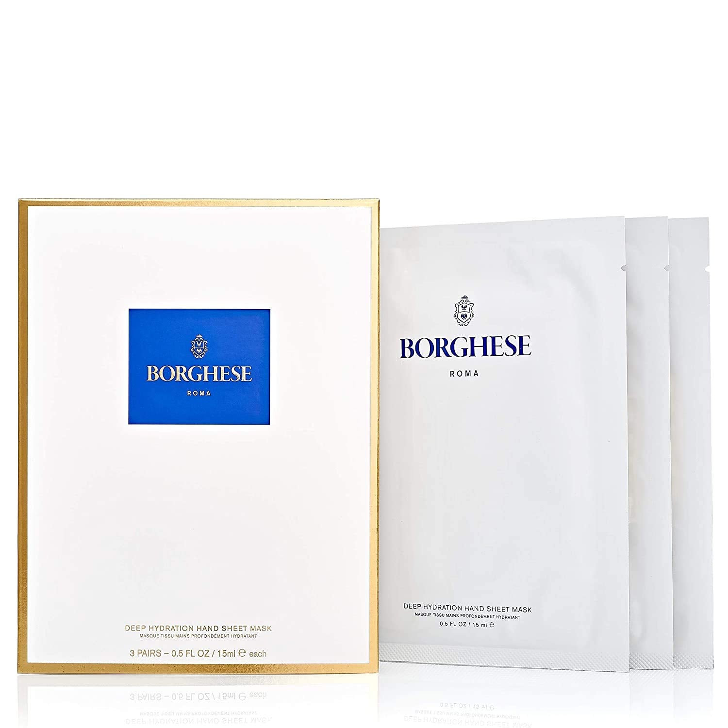 Borghese Deep Hydration Hand Sheet Masks, 3 Pairs, 3 ct.