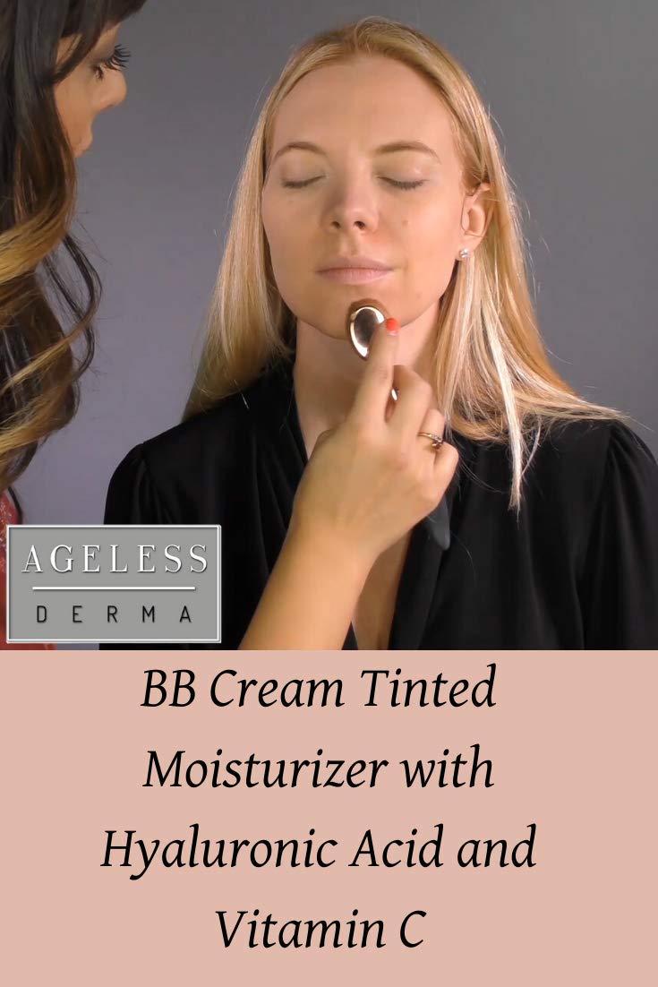 Ageless Derma Bb Cream Tinted Moisturizer Medium With Hyaluronic Acid And Vitamin C
