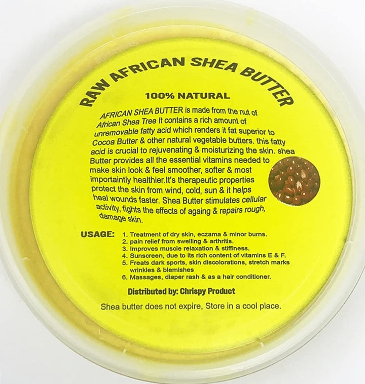 Raw Unrefined African Shea Butter Selections (8 Oz, 16 Oz, 32 Oz)- Grade AAA Premium Shea Butter from Ghana - Use on Acne, Eczema, Stretch Marks (16 OZ Gold)