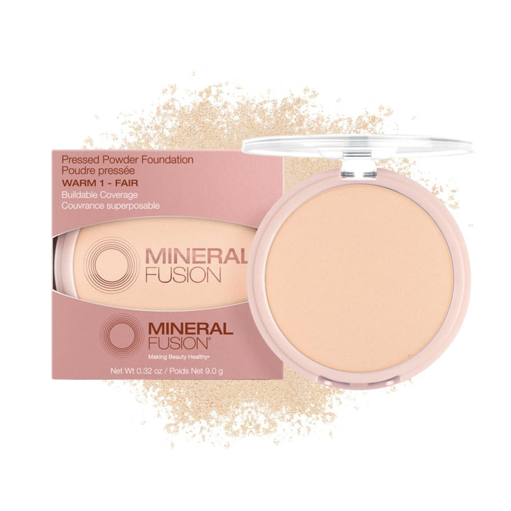 Mineral Fusion Pressed Powder Foundation, Warm 1 - 0.32oz ea