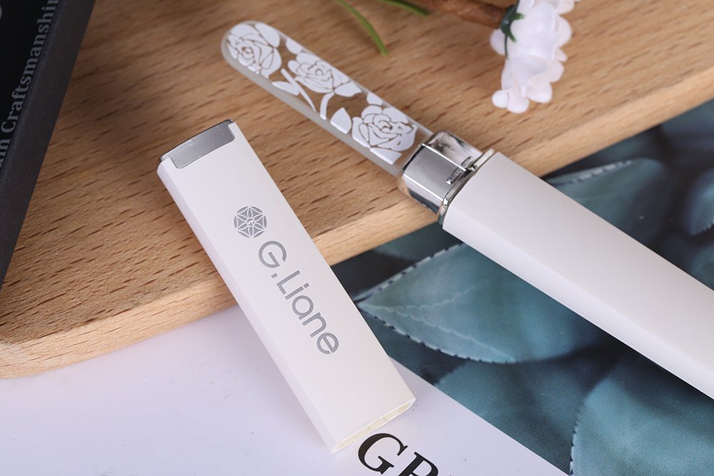 G.Liane Best crystal nail fileseta G manicure pedicure kit for Natural Nails Acrylic nails Gels nails Manicure tools for home and salon (Rose White)