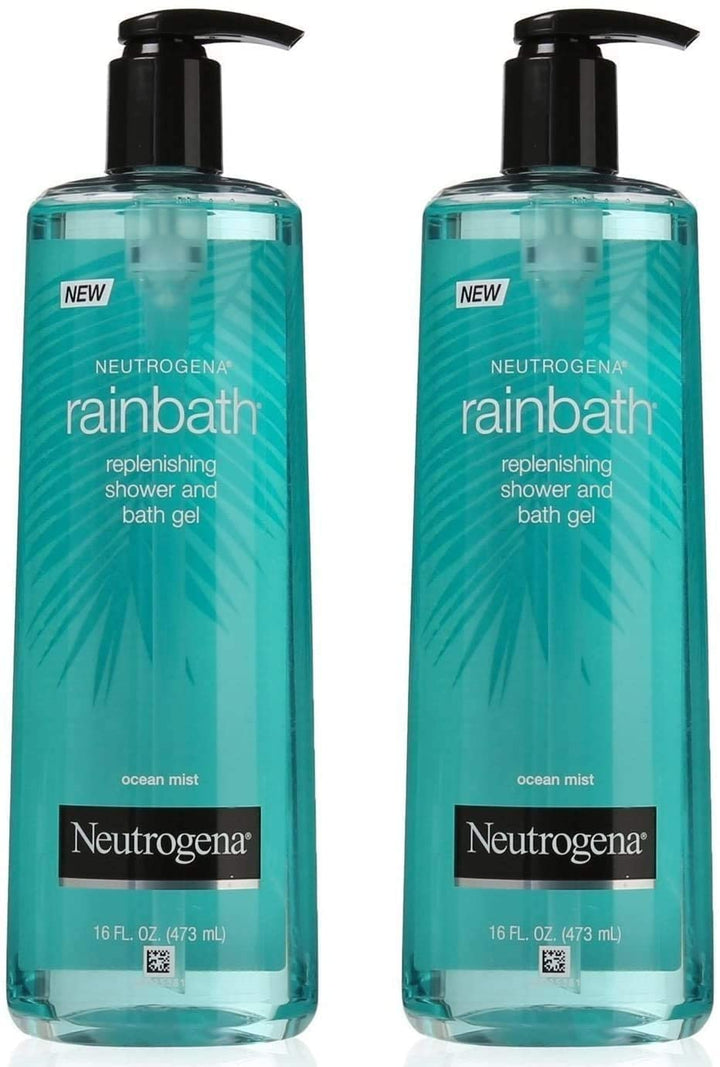 Neutrogena Rainbath Replenishing Shower and Bath Gel, Ocean Mist, 16 Ounce (Pack of 2)