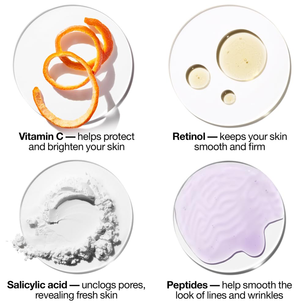 Clinique Smart Night Clinical MD Multi-Dimensional Repair Treatment Retinol With Vitamin C, Salicylic Acid + Peptides | Anti-Aging + Hydrating, 1 Fl Oz