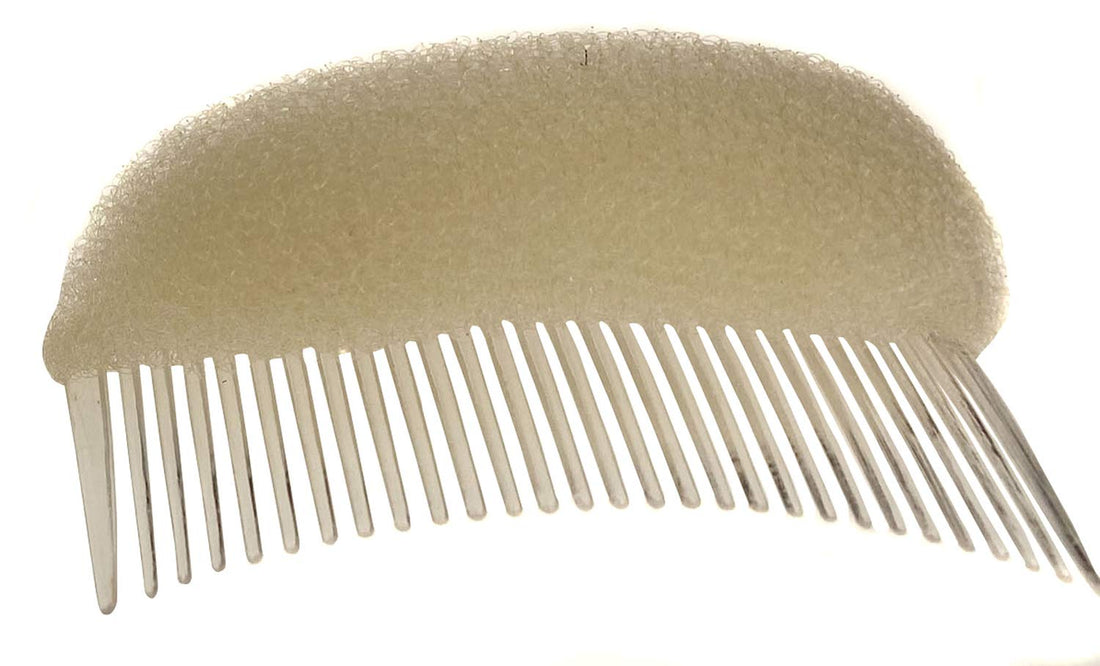2PCS Long 3.3inch Hair Decoration Comb Sponge Foam Hair Volume Bump it up Insert Hair Base Styling Accessories Back Do Beehive Hair Styler Hair Increasing Tool (Beige)