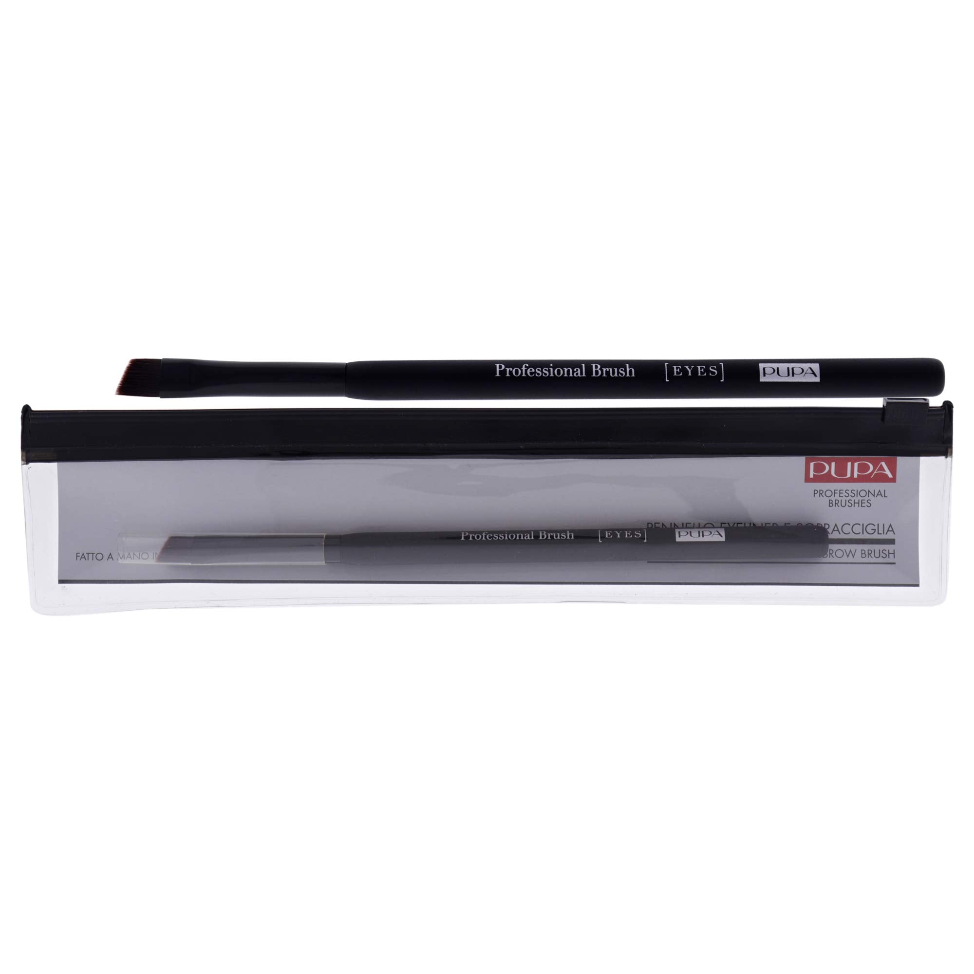 PUPA Milano Eyeliner And Eyebrow Brush - Specifically Designed To Line Eye Contours - Angled And Thin Shape - Firm Synthetic Fibers For Maximum Definition - Allows For Easy Precision - 1 Pc