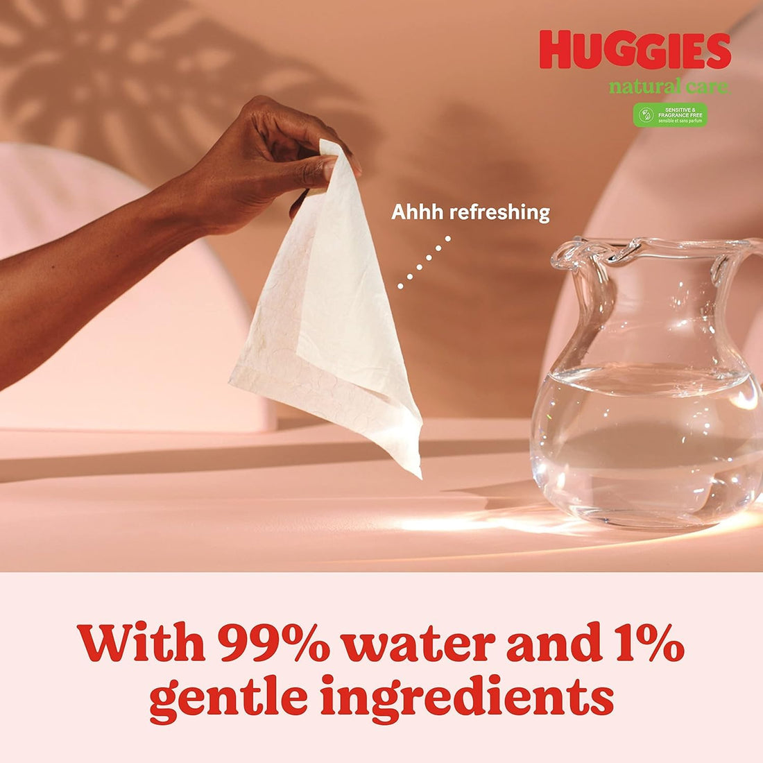 Baby Wipes, Huggies Wipes, Natural Care Fragrance Free, Wipes, 16 Count, *6 Pack*