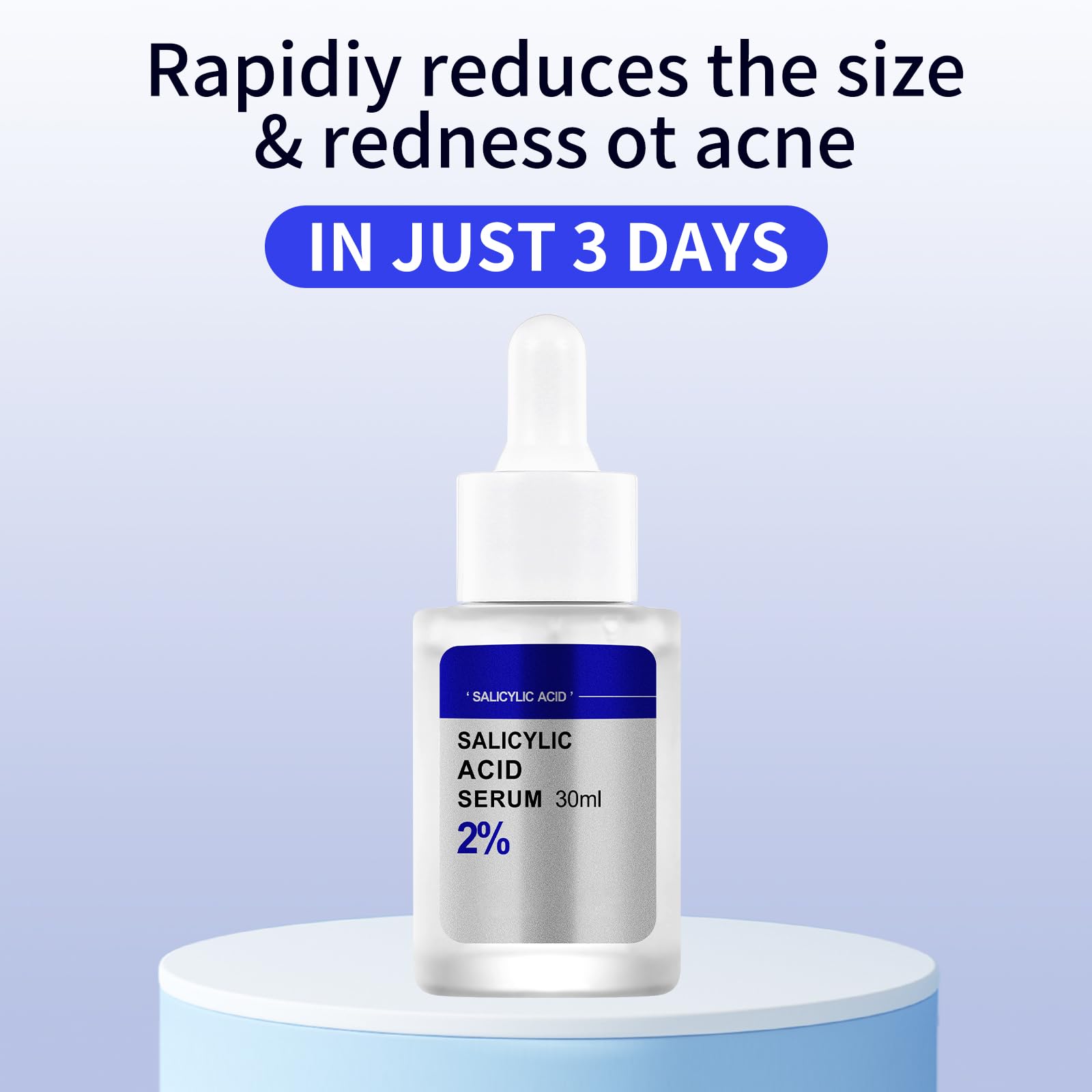 Salicylic Acid Acne Treatment for Face, Salicylic Acid Face Serum Solution Spot Treatment Pore Minimizer Anti Acne Products for Adults and Teens Cystic Hormonal Severe for Women Men Pimpel Breakout