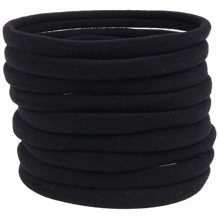 XIMA 40 Pack Black DIY Nylon Headbands, Baby And Newborn Ealstic Hair Bands for Baby Girls Hair Accessories(Black-40pcs)