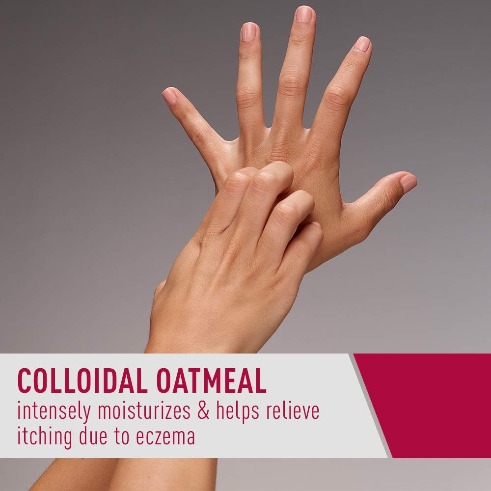 CeraVe Eczema Relief Creamy Body Oil, Eczema Calming Cream With Colloidal Oatmeal & Safflower Oil For Dry Skin & Itchy Skin Relief, Steroid Free & Paraben Free, 3.4 Ounce