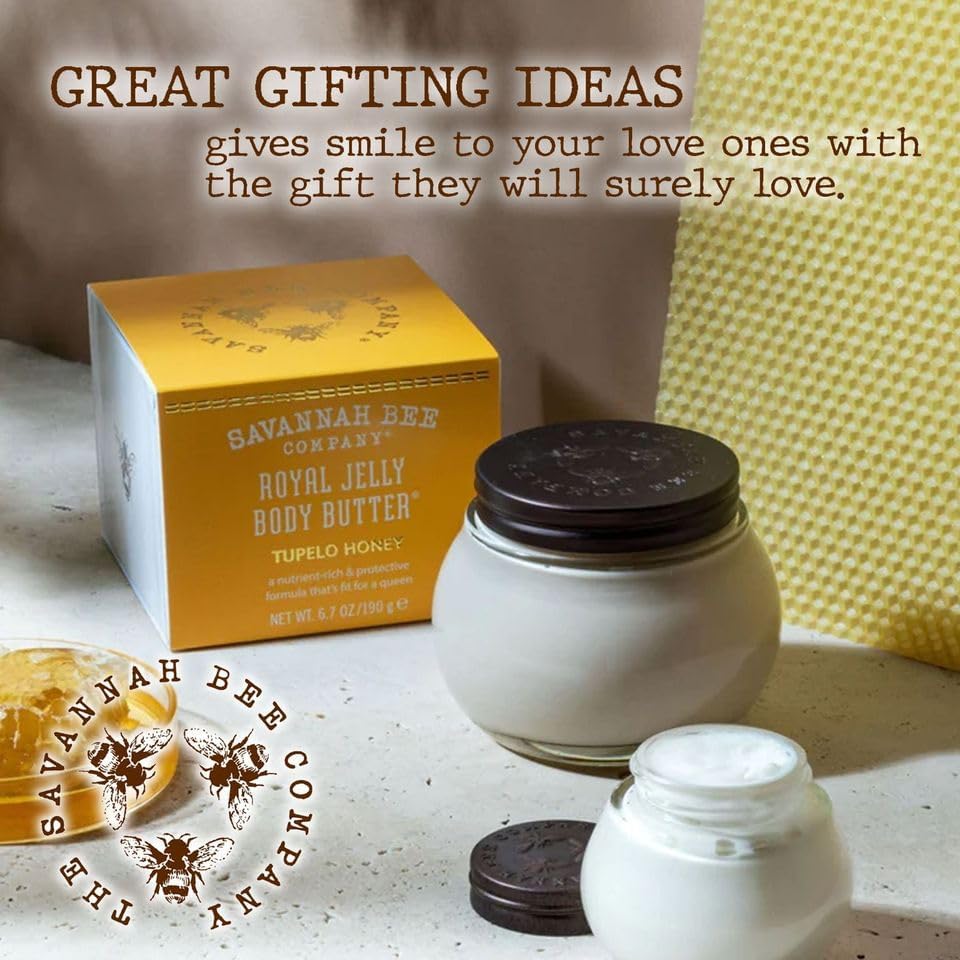 Savannah Bee Tupelo Honey Royal Jelly Body Butter 6.7 Oz | Pack of 1