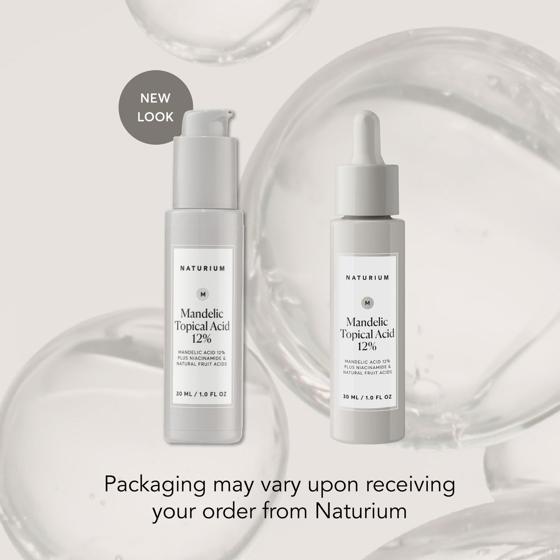Naturium Mandelic Topical Acid 12%, Plus Niacinamide & Natural Fruit Acids, Anti-Aging Skin Care, 1 oz