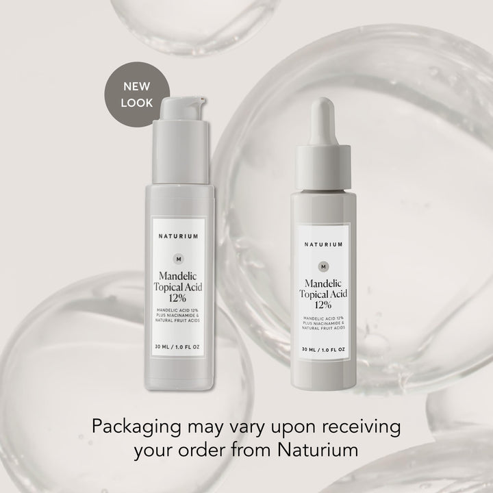 Naturium Mandelic Topical Acid 12%, Plus Niacinamide & Natural Fruit Acids, Anti-Aging Skin Care, 1 oz