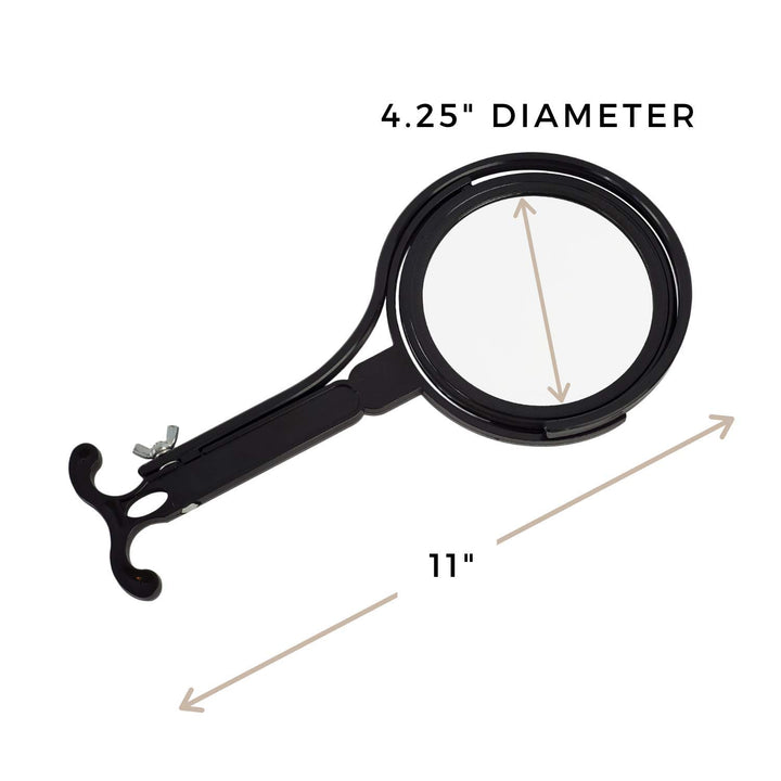 Rucci Neck Mirror, Black, M626 5X/1X