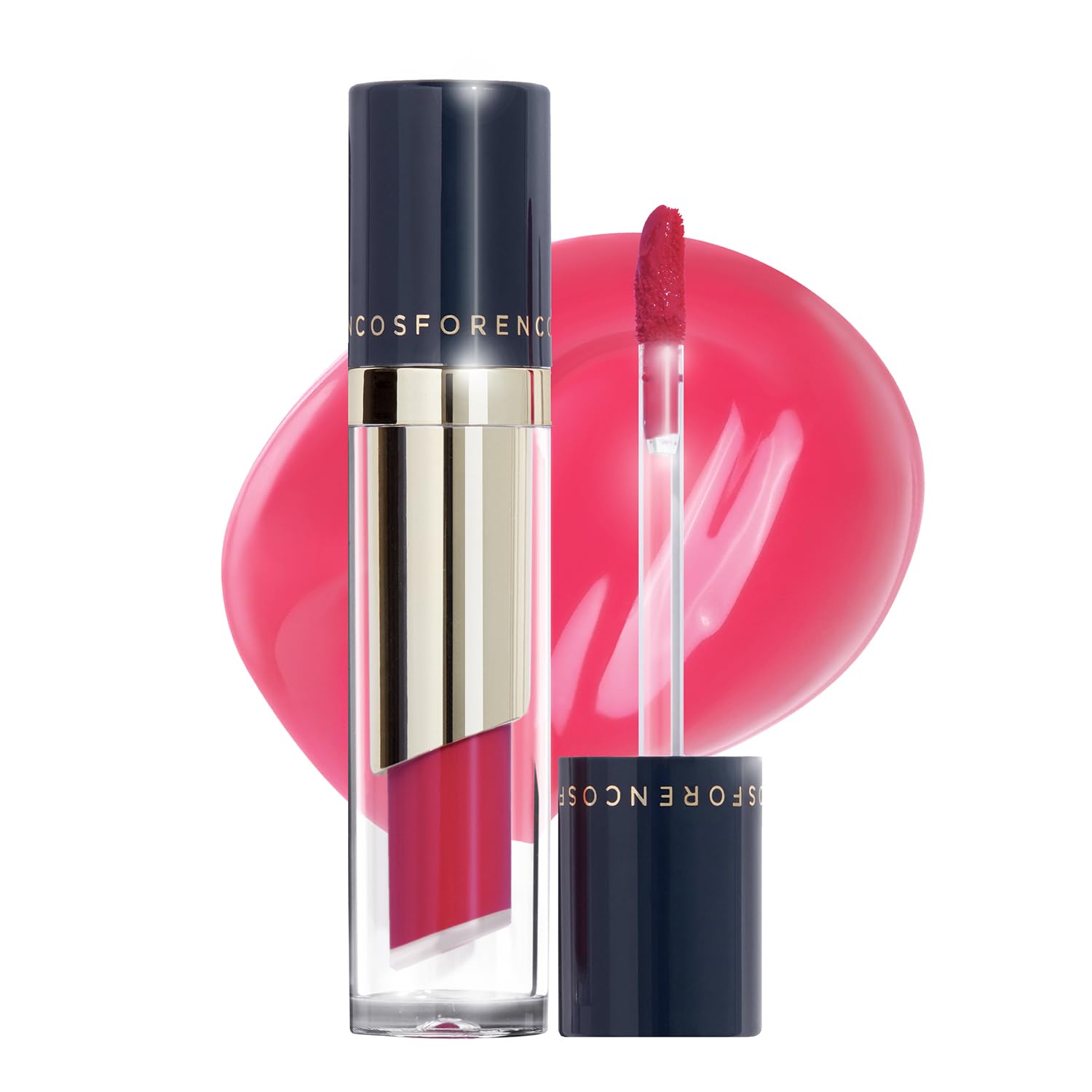 FORENCOS Tattoo Glass Lip Gloss Tint, Korean Glossy Tint/Stain, High Pigmentation, Glasting Shine, Long Lasting, Moisturizing, Lightweight, Non-Sticky Formula (02 Sanguine)