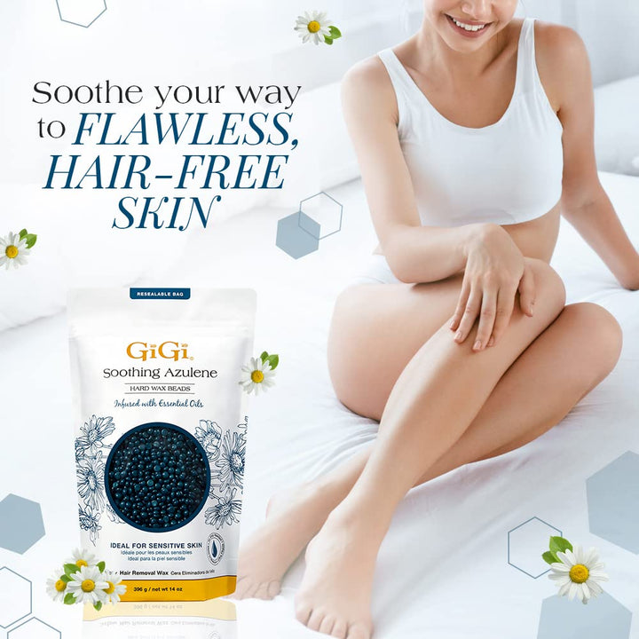 GiGi Soothing Azulene Wax Beads, 14 oz