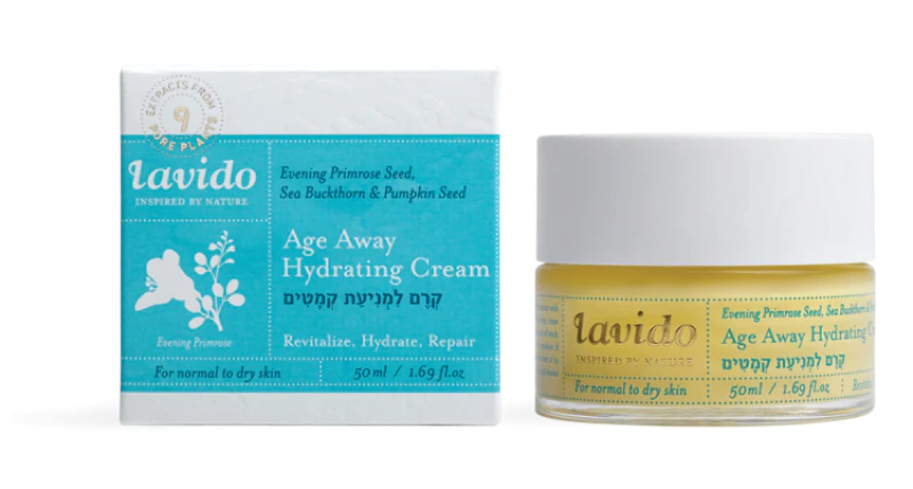 Lavido Evening, Primrose Organic Anti Aging, Age Away Hydrating Cream