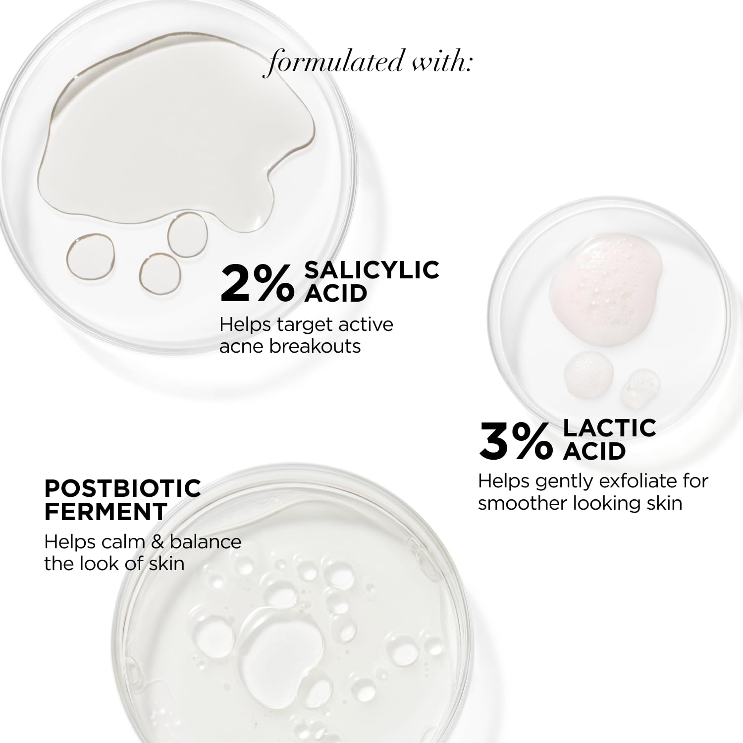 IT Cosmetics Bye Bye Breakout Acne Treatment Face Serum -With 2% Salicylic Acid & 3% Lactic Acid - Helps Reduce Pimples in 3 Days & Fades Look of Post-Acne Marks in 8 Weeks - 1 Fl. Oz