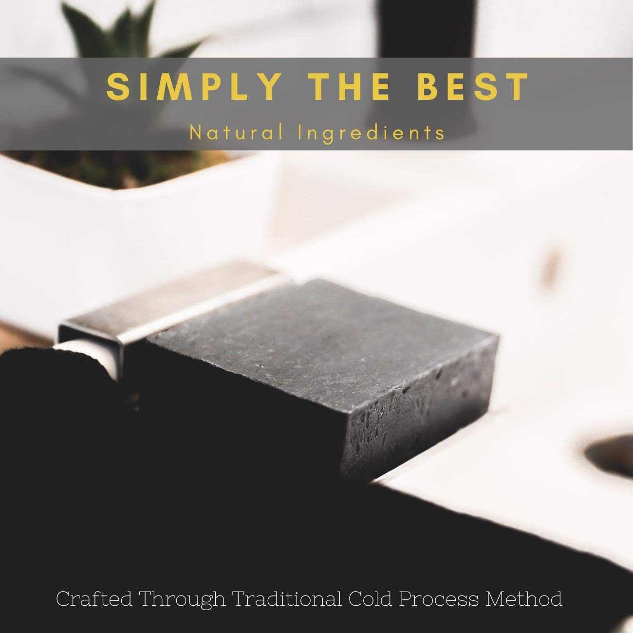 The Yellow Bird Dead Sea Mud Soap Bar - With Exfoliating Pumice Scrub & Detoxifying Charcoal. Organic & Natural Essential Oils. Made in USA for Men and Women. Face, Hand, Body Soap