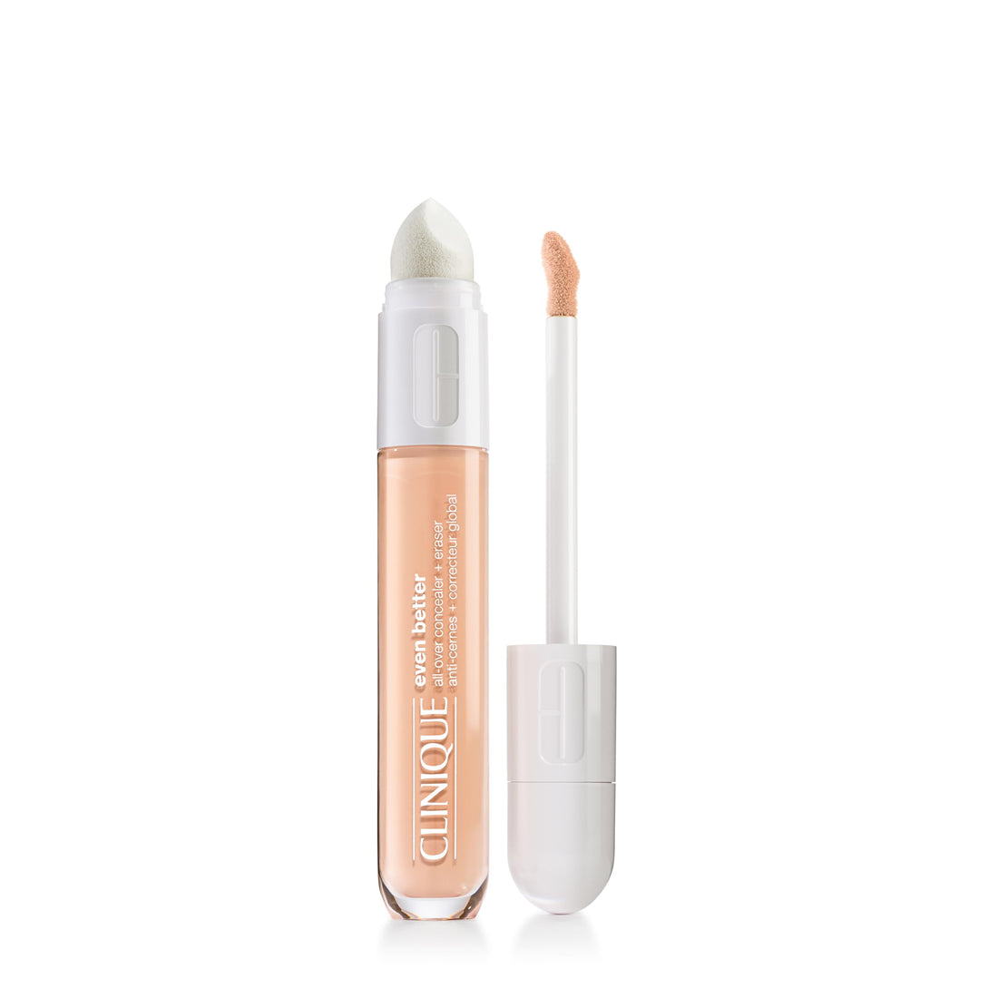 Clinique Even Better All-Over Full Coverage Concealer + Eraser For Dark Circles | Hydrating, Brightening + Depuffing, Cream Chamois, 0.2 Fl Oz