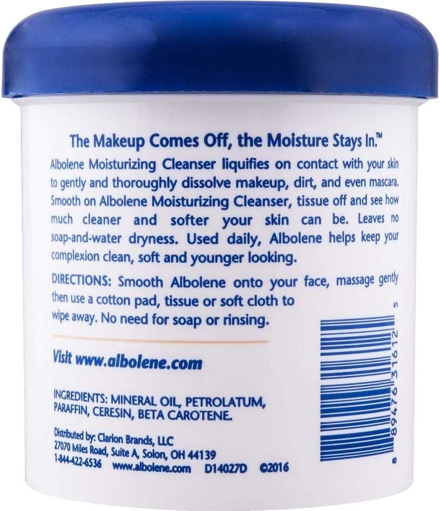 Albolene Moisturizing Cleanser Fragrance Free 12 oz ( Pack of 3)