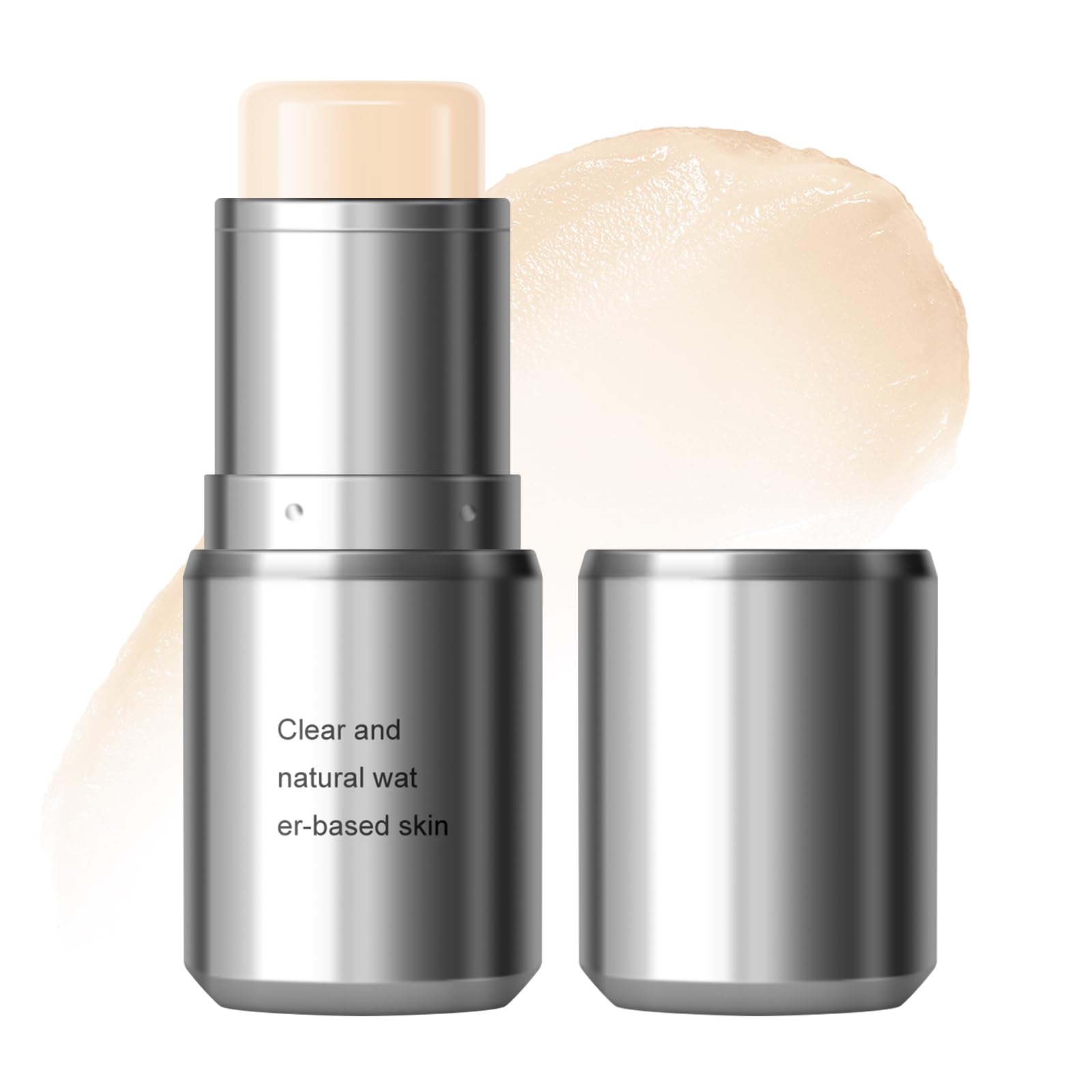 KYDA Clear Highlighter Stick, Natural Dewy Glow Face Highlighter, Radiance Balm for Glass Skin, Lightweight Creamy Multiuse Makeup Stick, Buildable Watercolor Makeup Balm