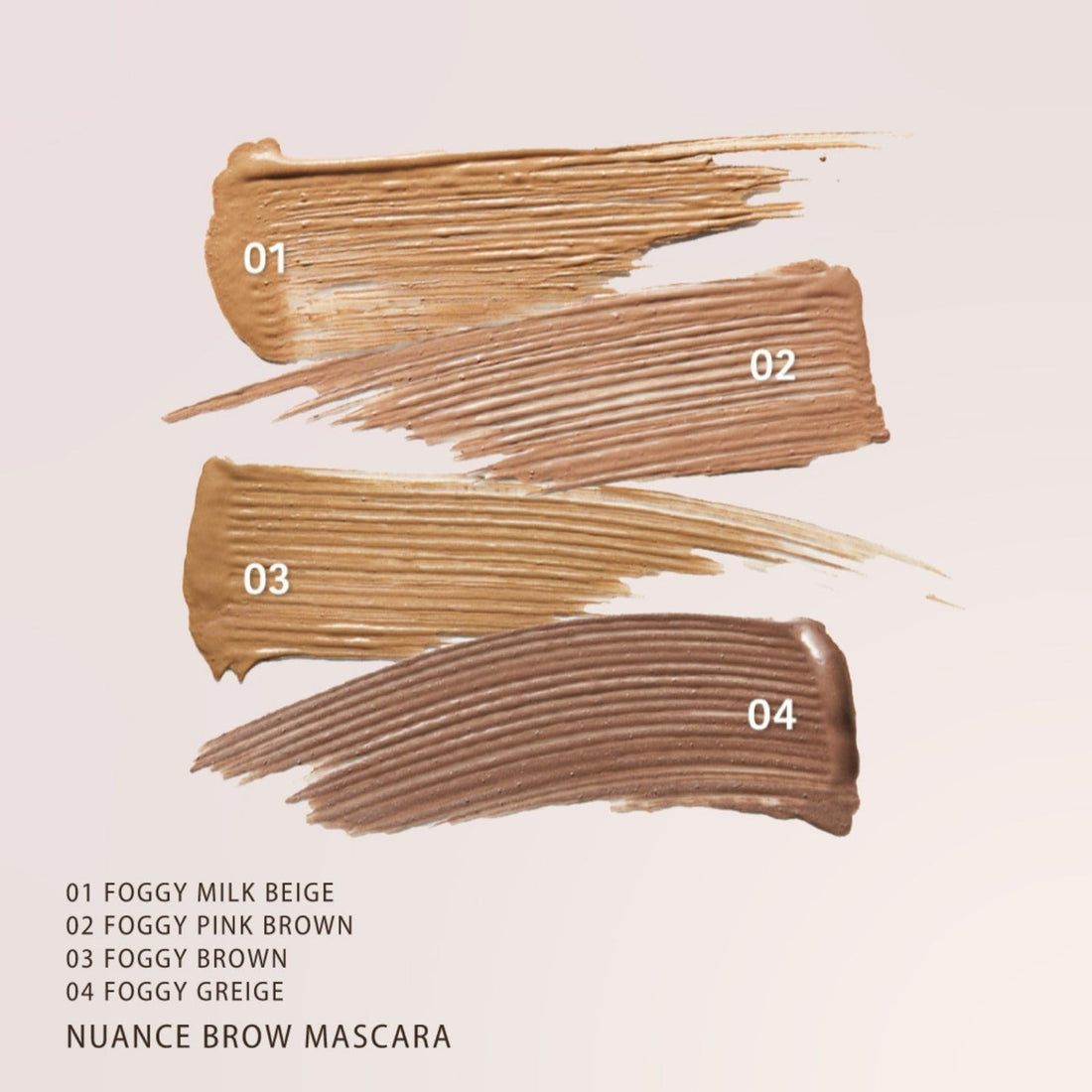 K-Palette Eyebrow Gel, Longwear Brow Color Mascara with Natural Effects, Easy-to-Use Brow Makeup Brush for Defined Eyebrows, Blonde, Foggy Milk Beige