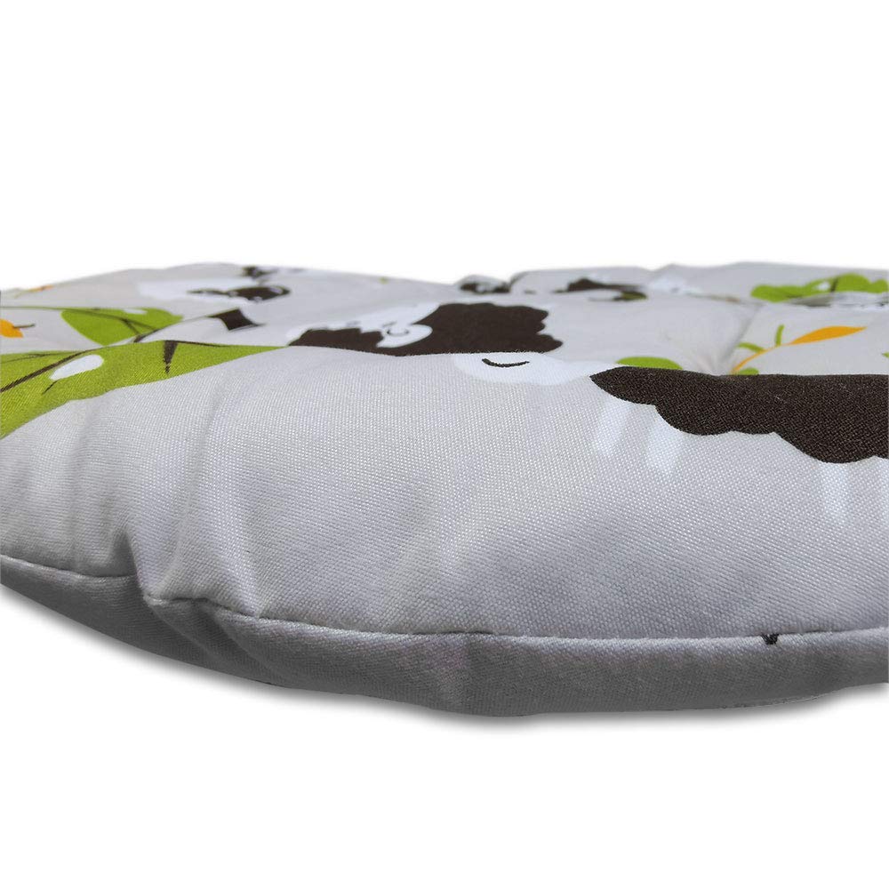 Twoworld High Chair Cushion, Large Thickening Baby High Chair Seat Cushion Liner Mat Pad Cover Breathable(Grey Sheep)