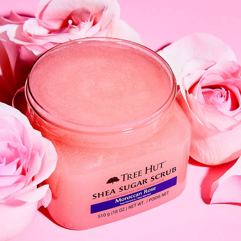 Tree Hut Shea Sugar Body Scrub Moroccan Rose, 510g