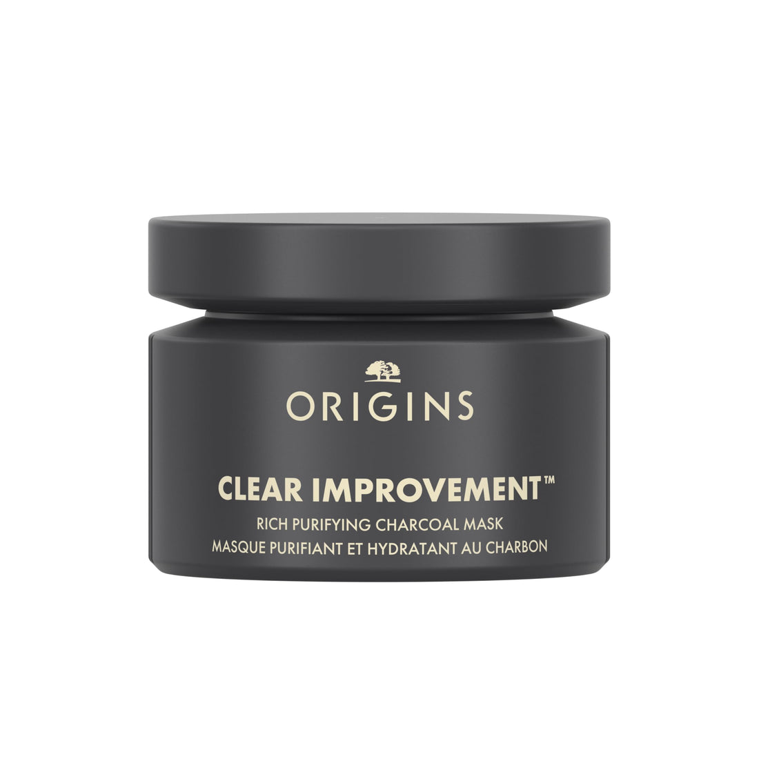 Origins Clear Improvement Rich Purifying Charcoal Face Mask | Purifies Dry Skin | With Bamboo Charcoal, Shea Butter & Clay, 2.5 Fl Oz