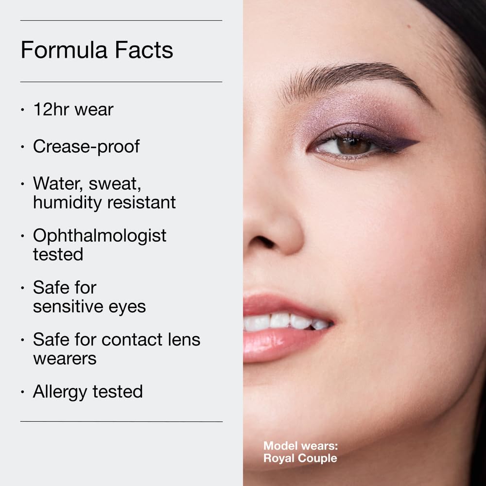 Clinique High Impact Shadow Play Shadow + Definer | Crease Proof, Water Resistant + Safe For Sensitive Eyes, Rosé + Truffles, 1 Count