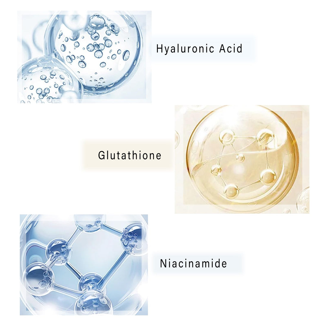 Glutathione Serum,20000ppm Glutathione and Hyaluronic Acid Korean Skin Care Dark Spot Serum Improve Skin Elasticity Anti-Aging Face Serum for Women 30ml