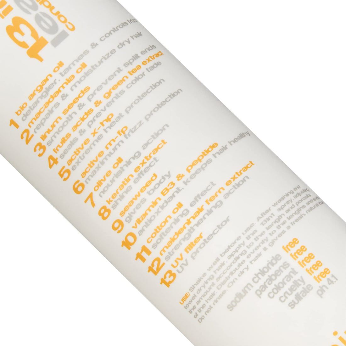 Sustainable Glam 13in1 Epic Leave-In Conditioner Hair Detangler Spray with Keratin, Argan & Macadamia Oil