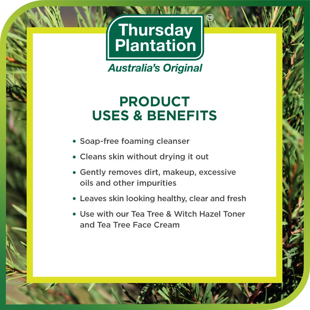 Thursday Plantation Tea Tree Face Wash Foam - 5.1 Fl Oz
