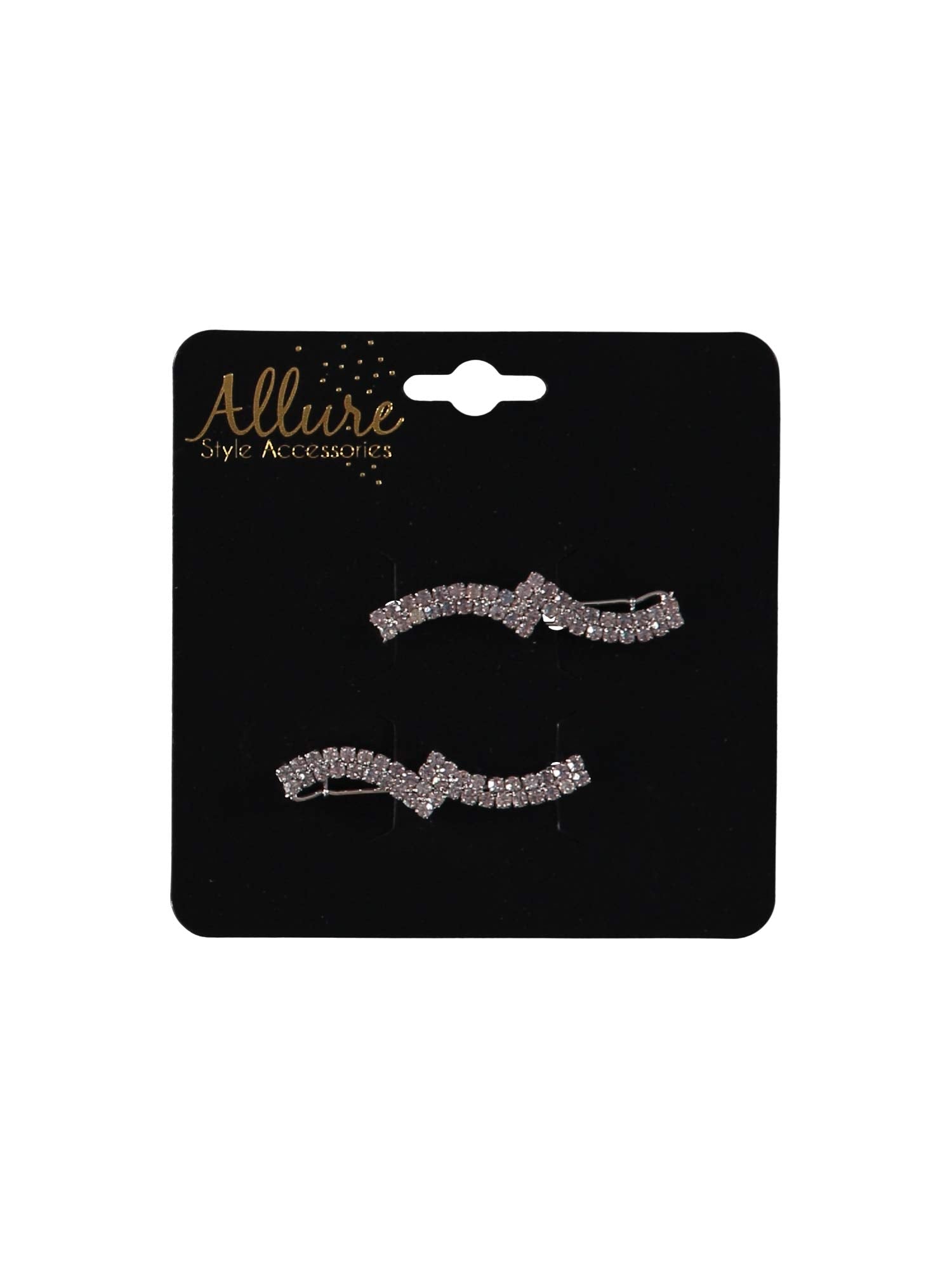 Allure Rhinestone Hair Salon Clips, 3-Pack