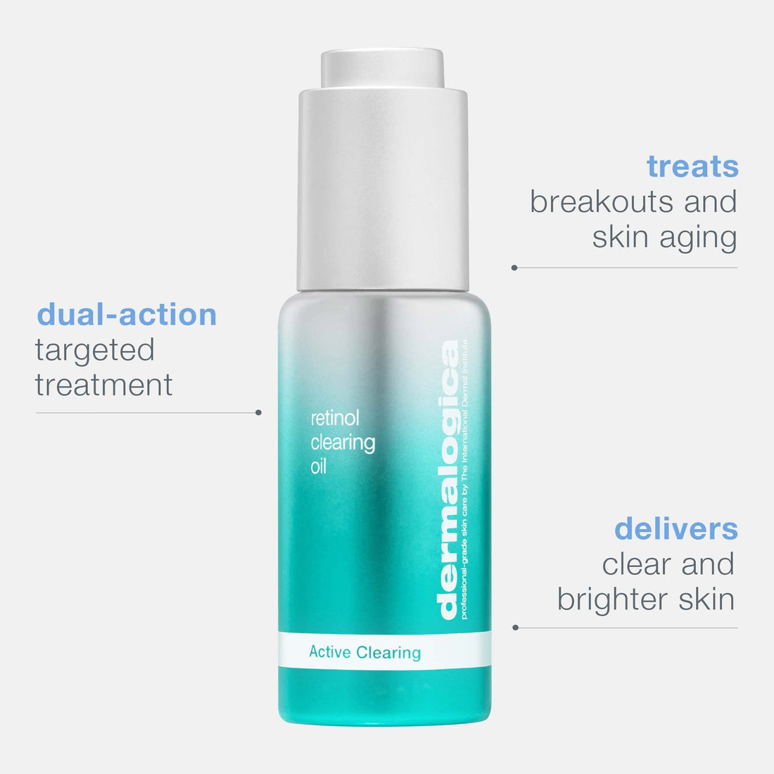 Dermalogica Retinol Clearing Oil Face Serum with Salicylic Acid - Anti-Aging Acne Treatment That Delivers Clearer, Vibrant Skin by Morning, (1 Fl Oz)