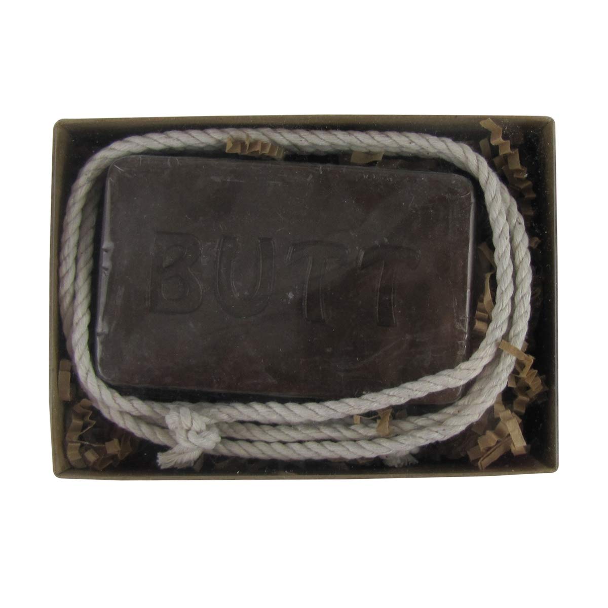 Treasure Gurus Novelty Butt Face Funny Bath Ass Crack Soap Bar On a Rope Practical Joke Gag Gift