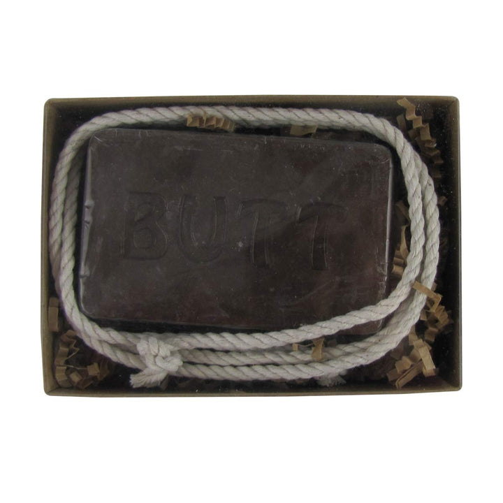 Treasure Gurus Novelty Butt Face Funny Bath Ass Crack Soap Bar On a Rope Practical Joke Gag Gift
