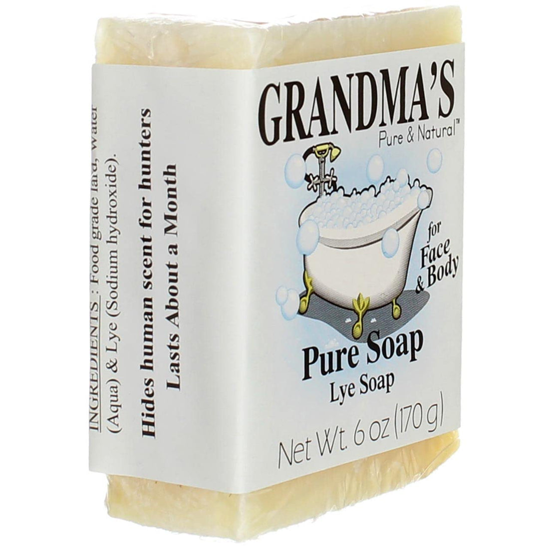 Grandma's Lye Bar Soap (6 Pack)