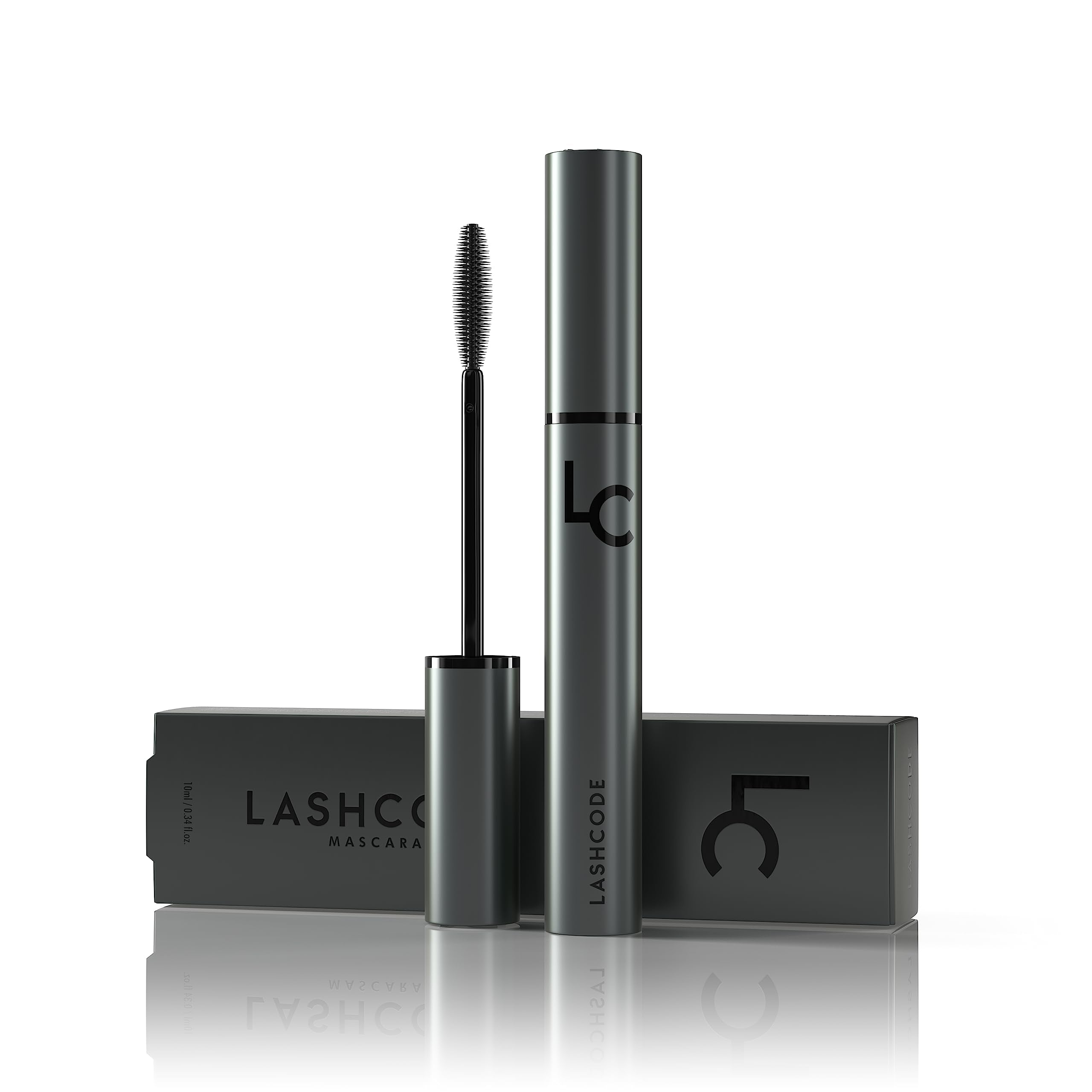 LASHCODE Perfectly Lash Extending Mascara that Bolds and Stimulates Lash Growth with Baicalein, Arginine and Germ Extracts 10 milliliters Incredible Look and Multiplied Lash Volume