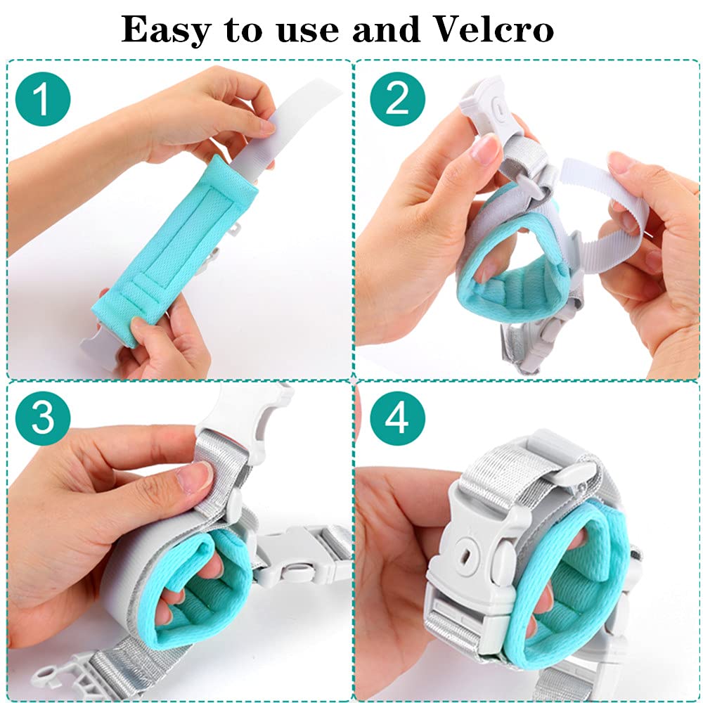 Fzbjayoon 2 in 1 Baby Leash Anti Lost Wrist Link for Toddlers Toddler Harness,Baby Leash,Leash for Toddlers,Wrist Leashes(Green 2.5M)