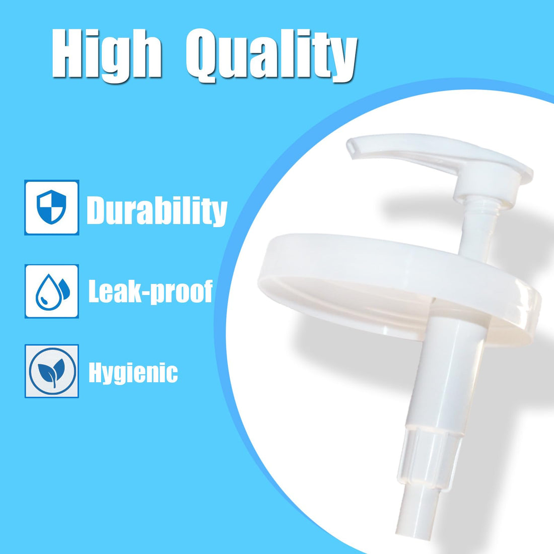 Pump Lid Compatible with CeraVe Moisturizing Cream, Easy Install Body and Face Moisturizer Pump, for 3.15in/8cm, 2 Pack with a Spatula