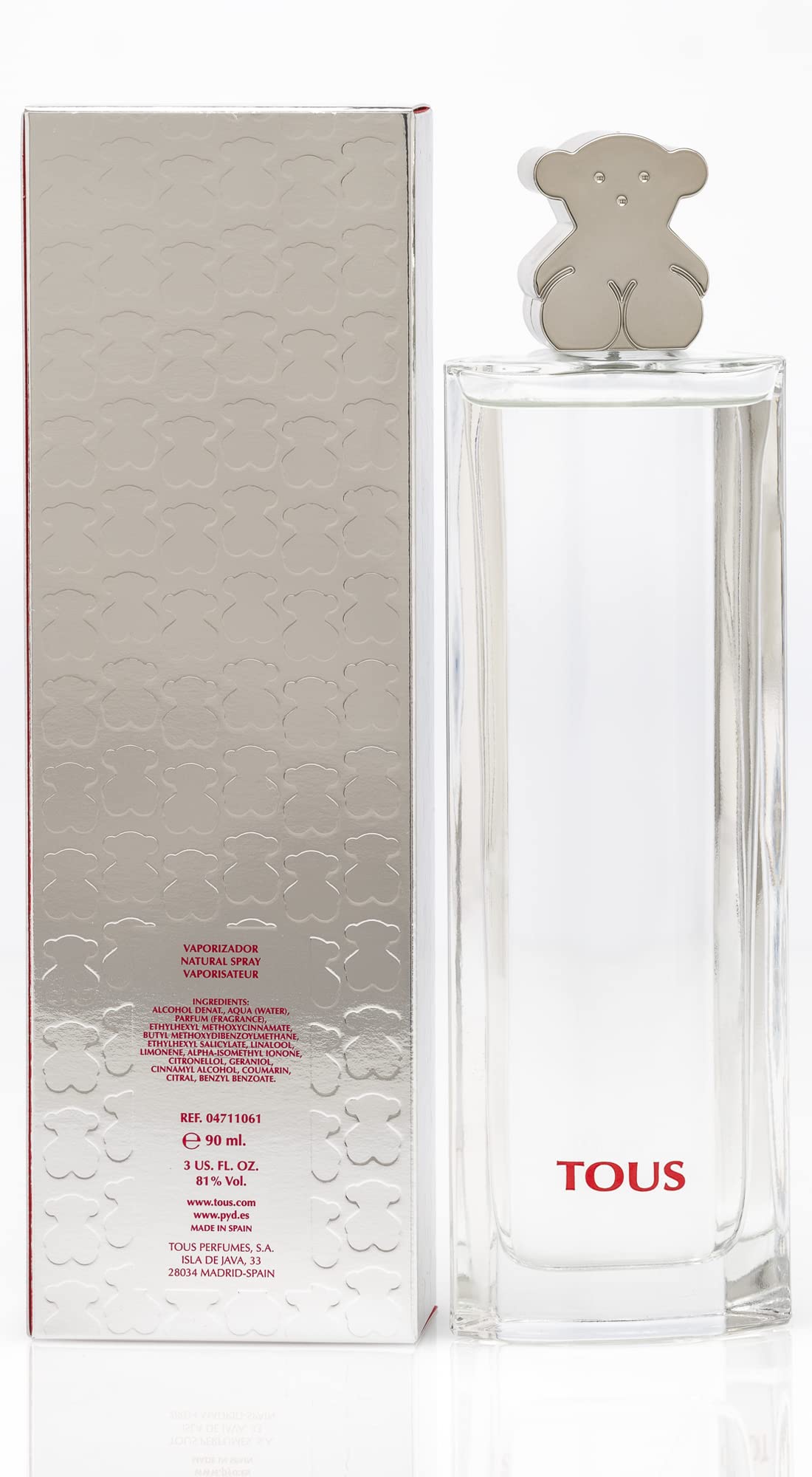 Tous Silver By Tous Tou-9150 For Women (Eau De Toilette, 90 ML)