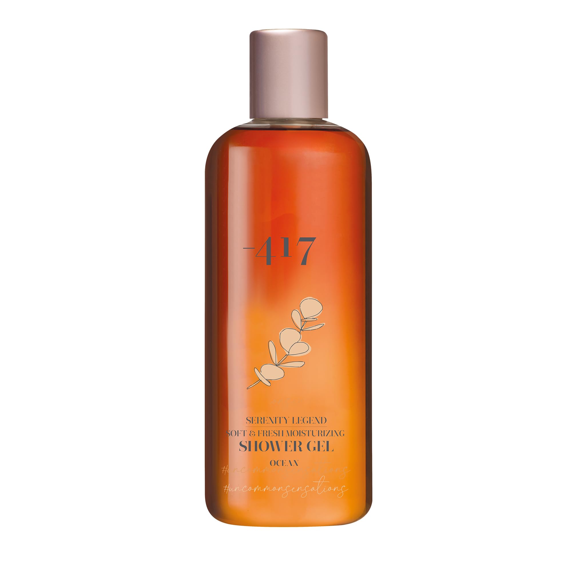 -417 Dead Sea Cosmetics Fresh Moisturizing Shower Gel - Anti-Aging and Nourishing Delicate Daily Body Shower Gel for Instantly Soft Skin - with Aloe Vera - All Natural 11.8 oz