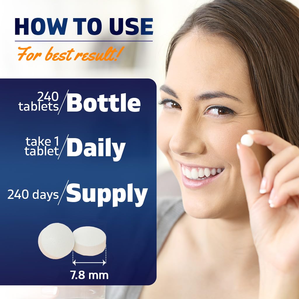 Vitamatic Folic Acid 1000 mcg (1 mg) - Vegetarian Tablets - 1667 mcg DFE - Vitamin B9 (240 Count (Pack of 1))