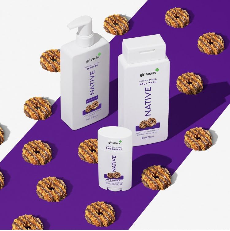 Native Limited Edition Girl Scout Coconut Caramel Cookie Deodorant - 2.65oz, 1 Count (Pack of 1)